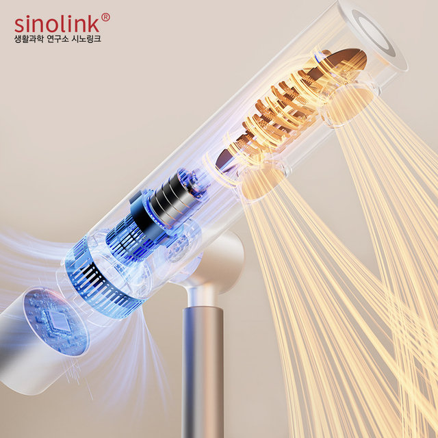 시노링크 회전형 스탠딩 헤어 드라이기 BLCD 핸즈프리 저소음 드라이어 무선 리모컨 고출력 C4DS