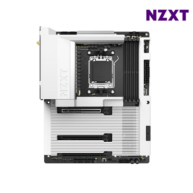 NZXT N7 B850 화이트 메인보드 마더보드 AMD 칩셋