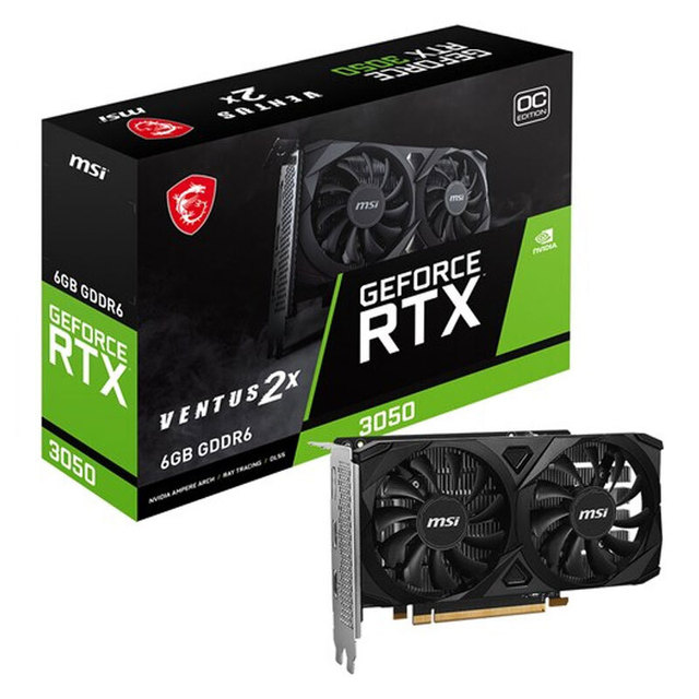  MSI 지포스 RTX 3050 벤투스 2X OC E D6 6GB (정품, 빠른발송)