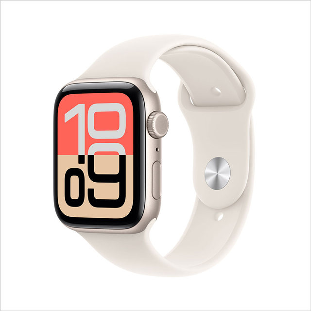 [1차예약ㅣ9/19 배송] 애플워치 SE 3 44mm , GPS + Cellular (스타라이트 알루미늄 , 스타라이트 스포츠 밴드 , M/L)-[MEPF4KH/A]
