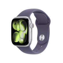 [하이마트] Apple 애플워치 11 42mm, GPS (실버 알루미늄, 퍼플 포그 스포츠 밴드, S/M) - [MEU64KH/A]