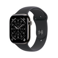 Apple 애플워치 11 42mm, GPS + Cellular (슬레이트 티타늄, 블랙 스포츠 밴드, M/L) - [MF8T4KH/A]