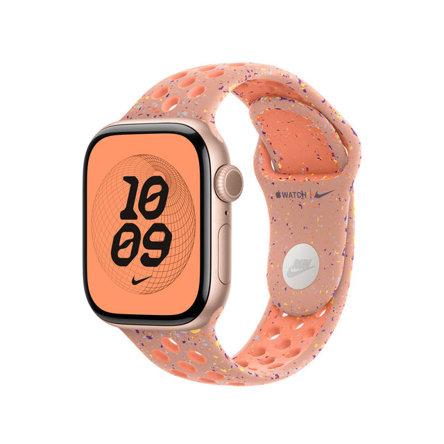 애플워치밴드 Nike 스포츠 밴드 42mm [알펜글로우 핑크, S/M] - [MGAQ4FE/A]