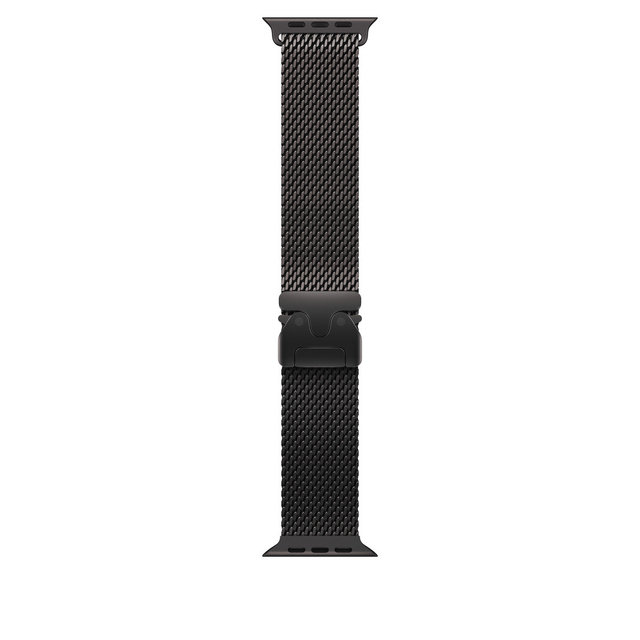  애플워치밴드 블랙 티타늄 밀레니즈 루프 49mm [블랙, Medium] - [MGHT4FE/A]