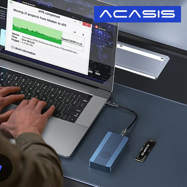 아카시스 TBU405PRO M1 USB4 40Gbps NVME SSD 외장 케이스 인클로저