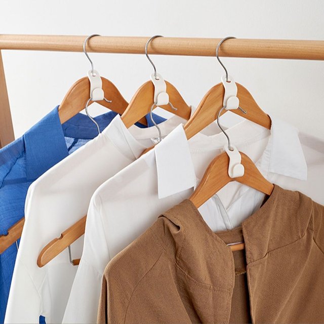 기숙사 옷정리 틈새 연결고리 옷걸이연장 수직수납