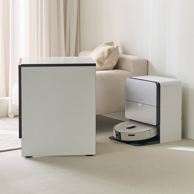 하이드 로봇청소기수납장500 로보락수납장 삼성 호환 슬라이드형