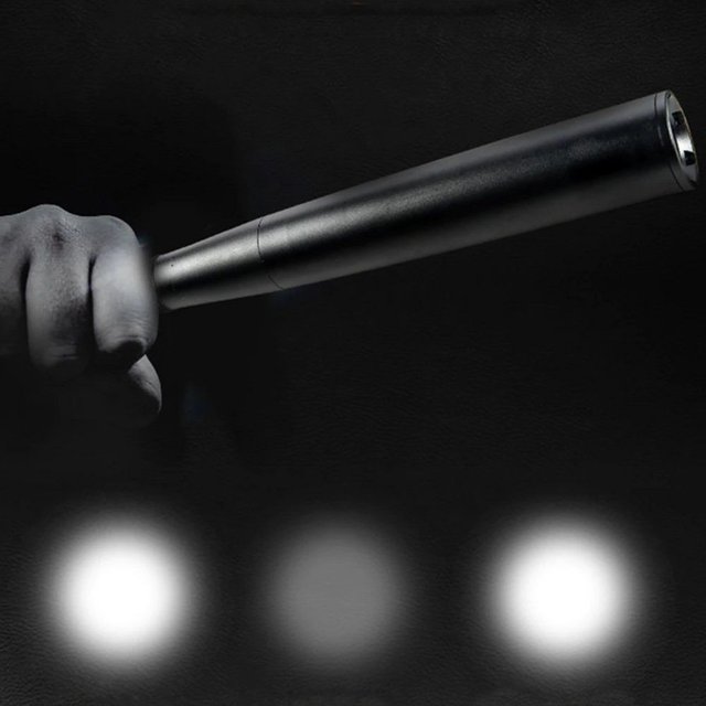 호신 AA사용 CREE T6 LED 360MM 배트 LED랜턴 BLACK