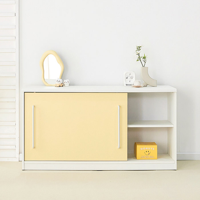 인터데코 전선홀 슬라이딩 수납장 주방기기장 거실장 120cm P0000QMF