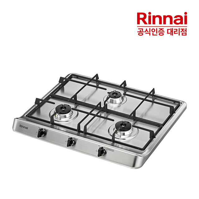 [전국설치]린나이 3구 빌트인 가스레인지 RBR-S3001D 자동화력조절센서 가스쿡탑 HM