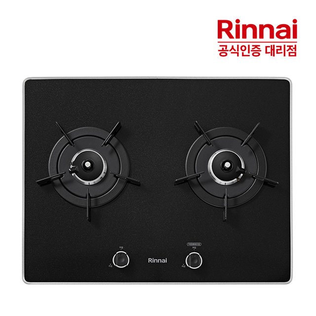 [전국설치]린나이 2구 빌트인 가스레인지 RBR-P2501D 펄크리스탈 가스쿡탑 HM