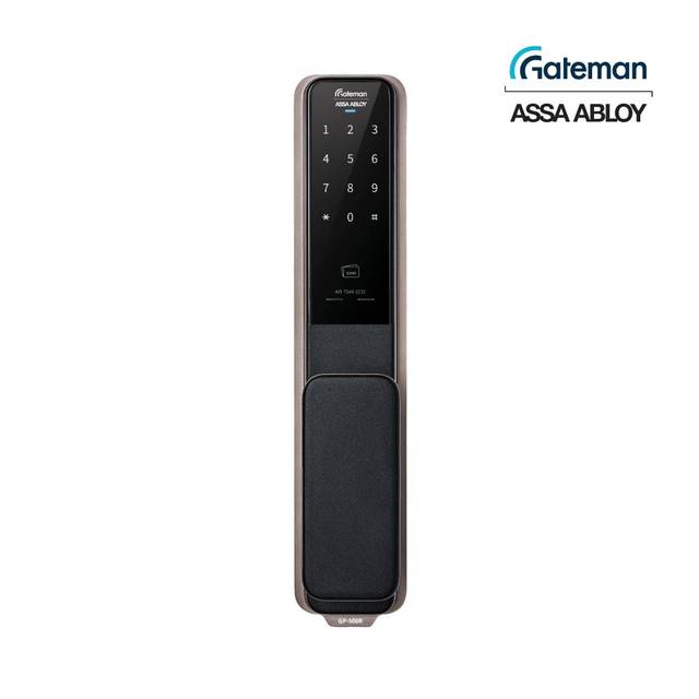 게이트맨 푸시풀 디지털도어락 + 보강판 + 설치부자재 세트 GP-500R