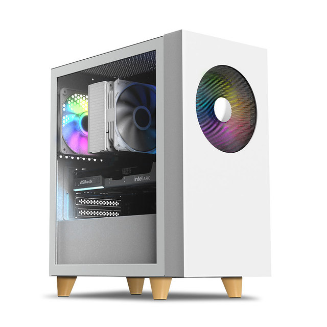 WIZMAX 우퍼 딥톤 미니타워 컴퓨터 케이스 화이트