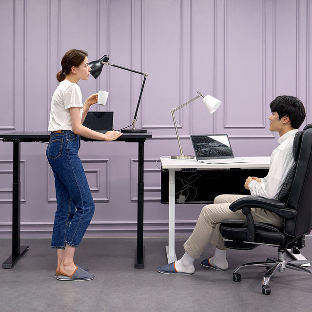 듀얼모터 높이조절 책상 모션데스크 듀얼플러스 3STEP 직각 1400X800