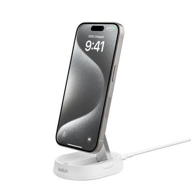 벨킨 Qi2 컨버터블 마그네틱 무선충전스탠드 화이트