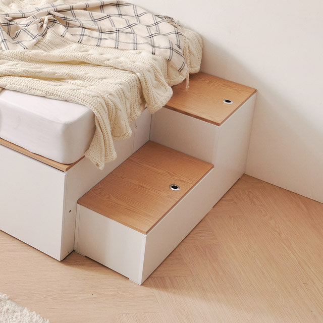 [착불배송 상세확인] C3773 도어형 보조 수납 계단 3colors