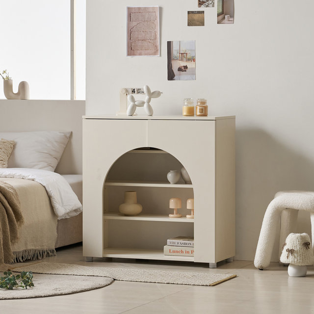 [착불배송 상세확인] AD111 낮은 장식 선반수납장 800 1color