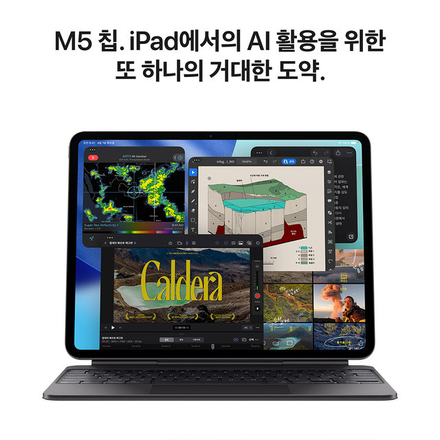 아이패드 프로 13 M5 Wi‑Fi 512GB 스탠다드 글래스 - 스페이스 블랙 [MDYL4KH/A]