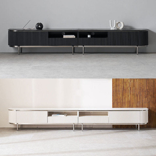 플라토 템바보드 세라믹 85인치 TV 거실장 장식장 티비다이