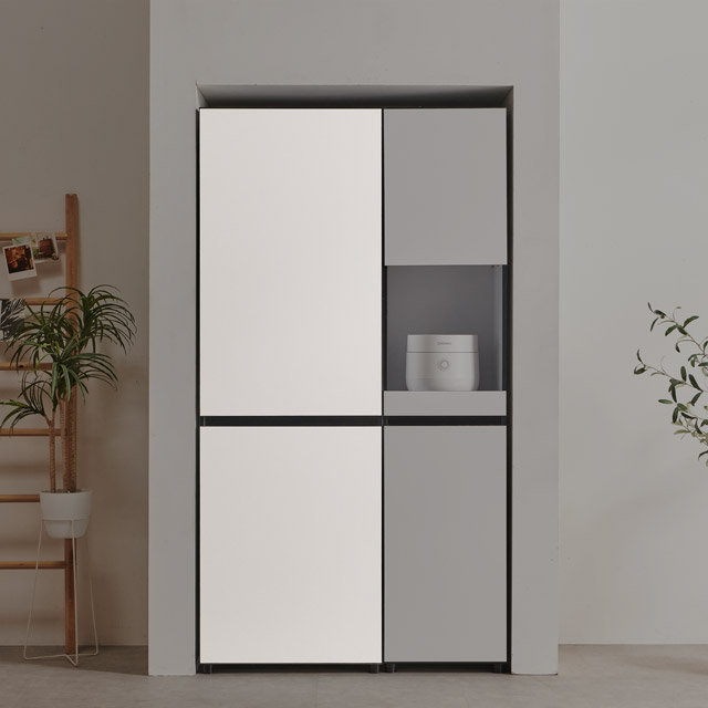 [착불배송 상세확인] F4892 냉장고형 수납장 600 2colors