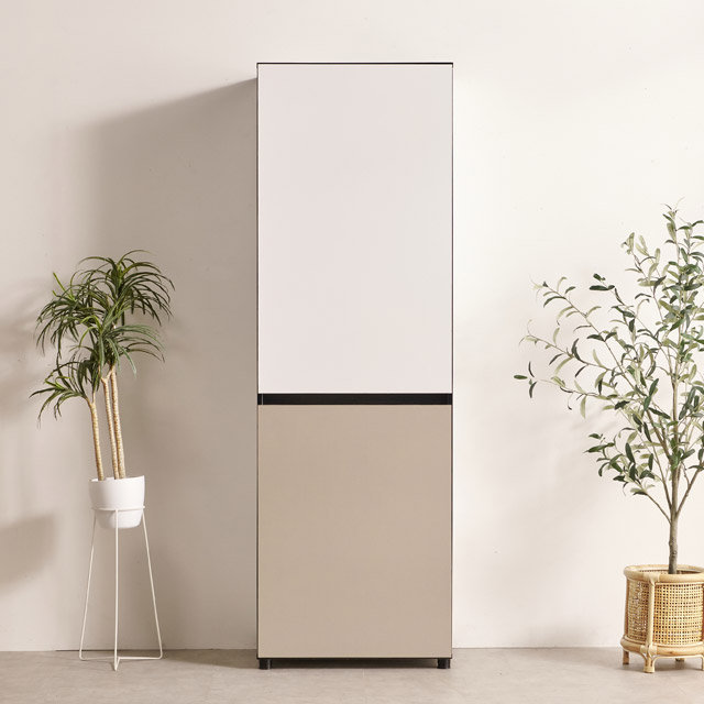 [착불배송 상세확인] F4892 냉장고형 수납장 600 2colors