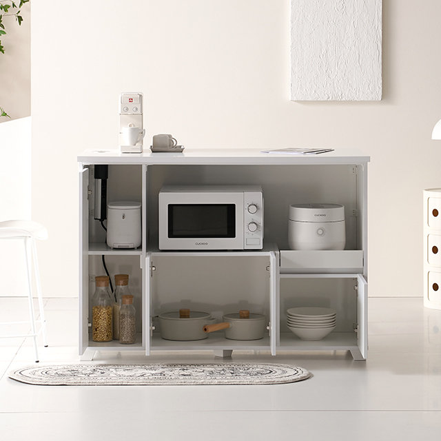 [착불배송 상세확인] F41400 수납 렌지대 홈바 1200 1color