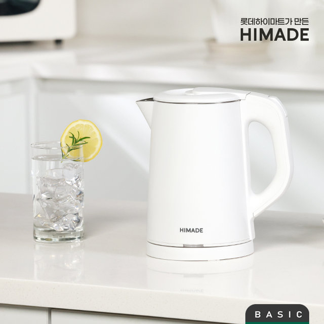 [최상급 / 황금점] 하이메이드 통스텐 전기주전자 화이트 (J)HDDEK-H08WH
