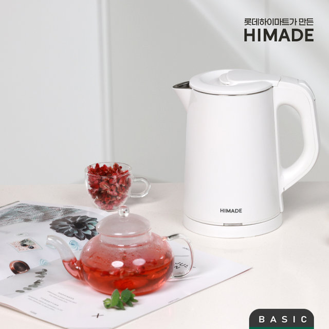[최상급 / 황금점] 하이메이드 통스텐 전기주전자 화이트 (J)HDDEK-H08WH