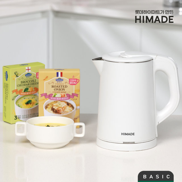 [최상급 / 황금점] 하이메이드 통스텐 전기주전자 화이트 (J)HDDEK-H08WH