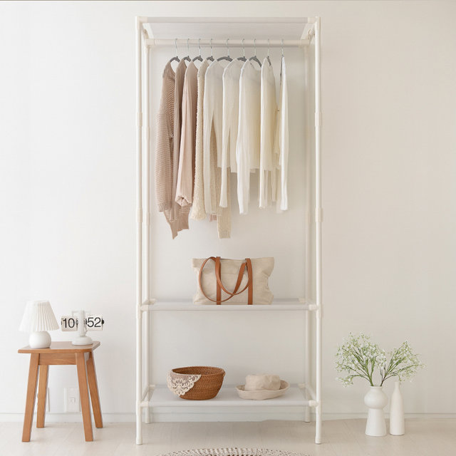 [비밀특가] 철제 무볼트 드레스룸 조립식 시스템 싱글 행거