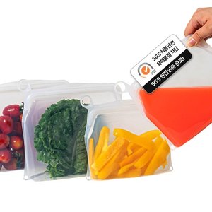 생활백서 실리콘 지퍼백 1000ml