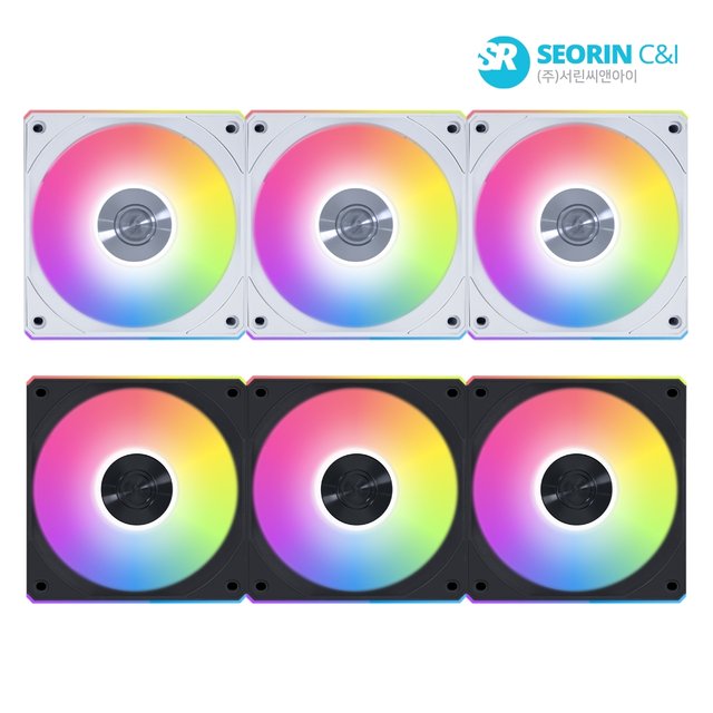 [서린공식] LIAN LI UNI FAN CL Wireless 120 리버스 화이트 3팩