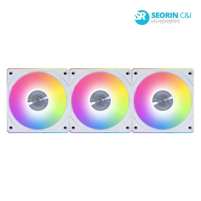 [서린공식] 리안리 UNI FAN CL Wireless 120 화이트 3팩