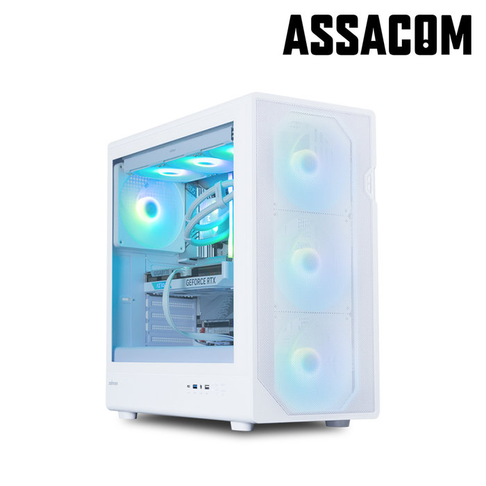 (주)아싸컴 아싸컴 AMD 9800X3D RTX5070 12GB+32GB+1TB 화이트 조립PC 게이밍컴퓨터