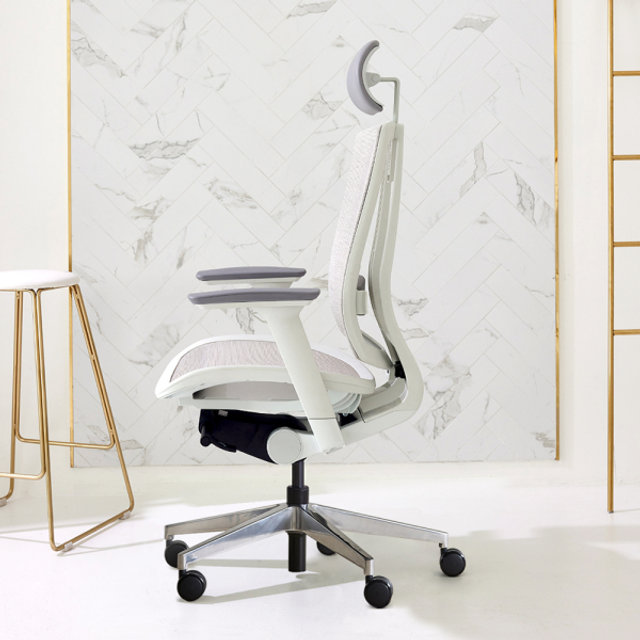 [단독상품] [다운로드 13% 쿠폰] 듀오백 브라보 BR-200MW 알루미늄베이스 메쉬 컴퓨터 책상 의자