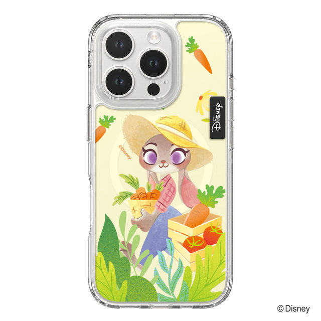 디즈니 아이폰14 프로 맥스 크리스탈 주토피아 인더가든 디자인 맥세이프 투명 케이스