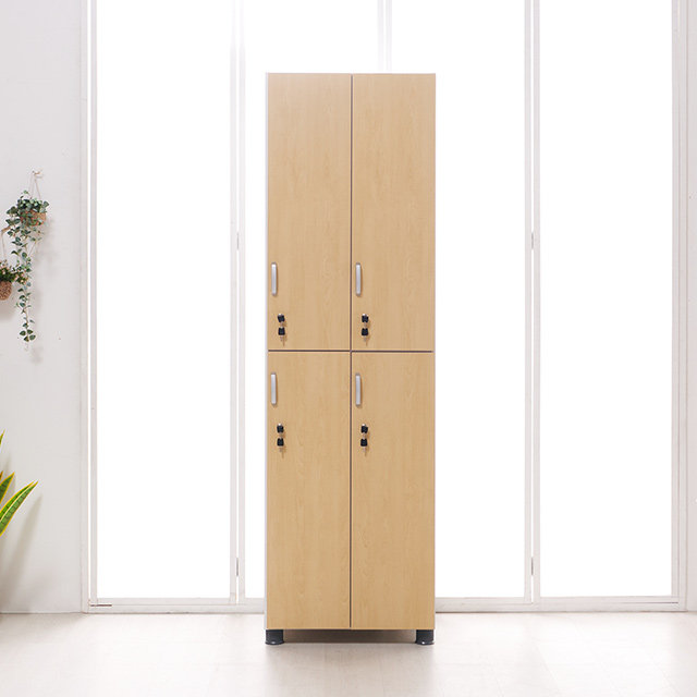 [착불배송 상세확인] H61382 잠금형 2단 4칸 캐비닛 600x2000 1color