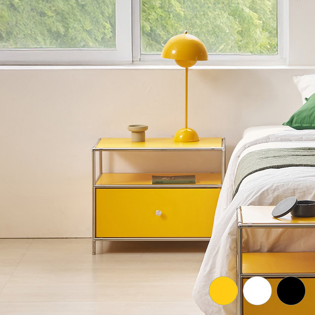 [비밀특가] 벨리에 베어 모듈 미드센츄리협탁 철제 600