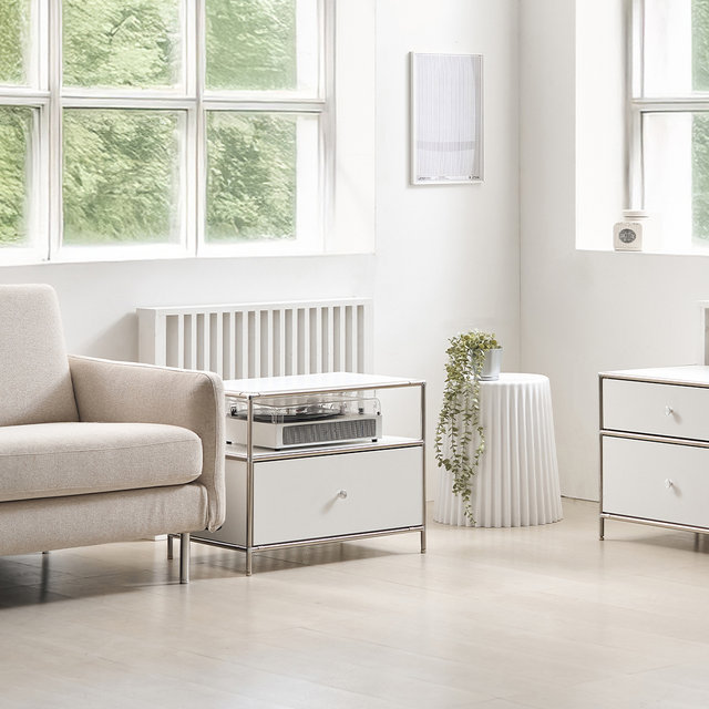 [비밀특가] 벨리에 베어 모듈 미드센츄리협탁 철제 600