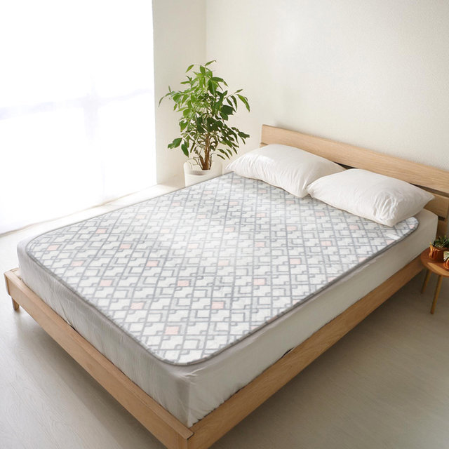 일월 체크그레이 워셔블 전기매트 카본매트 더블/퀸 IW-KM59AA