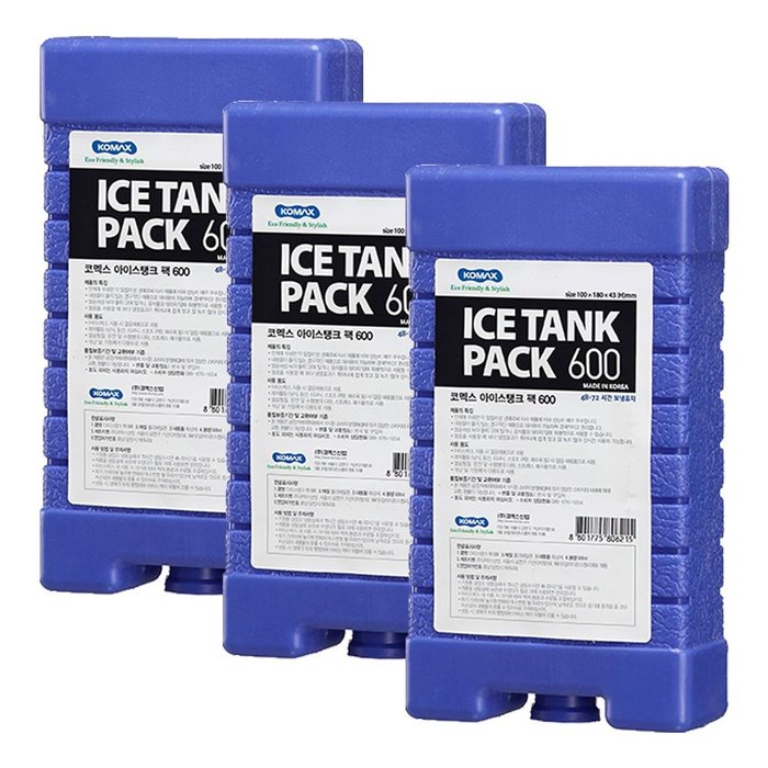 코멕스 조르지오 코멕스 아이스탱크 팩 블루 0.6L 600cc X 3개