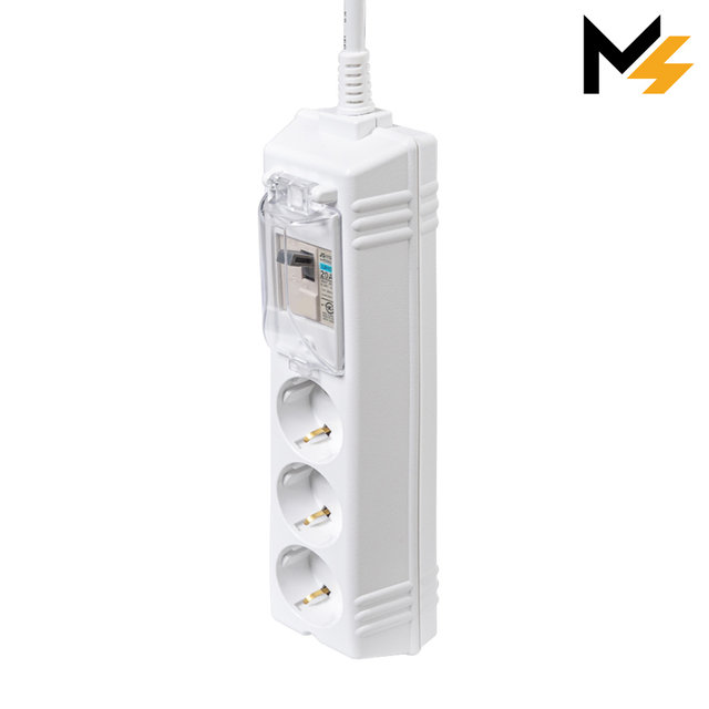 슬림플러그 국산 고용량 에어컨 히터 세탁기 과부하차단 배선차단 3구 1.5m