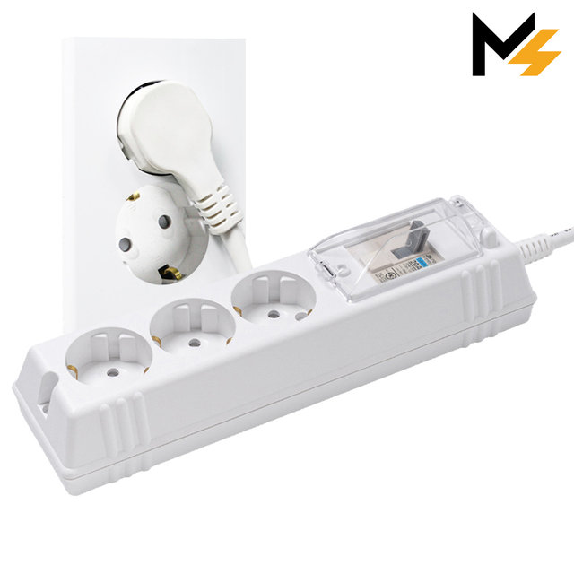 슬림플러그 국산 고용량 에어컨 히터 세탁기 과부하차단 배선차단 3구 1.5m