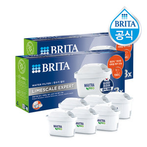 브리타 정수기 필터 막스트라 프로 라임스케일 3입(3입 2개)