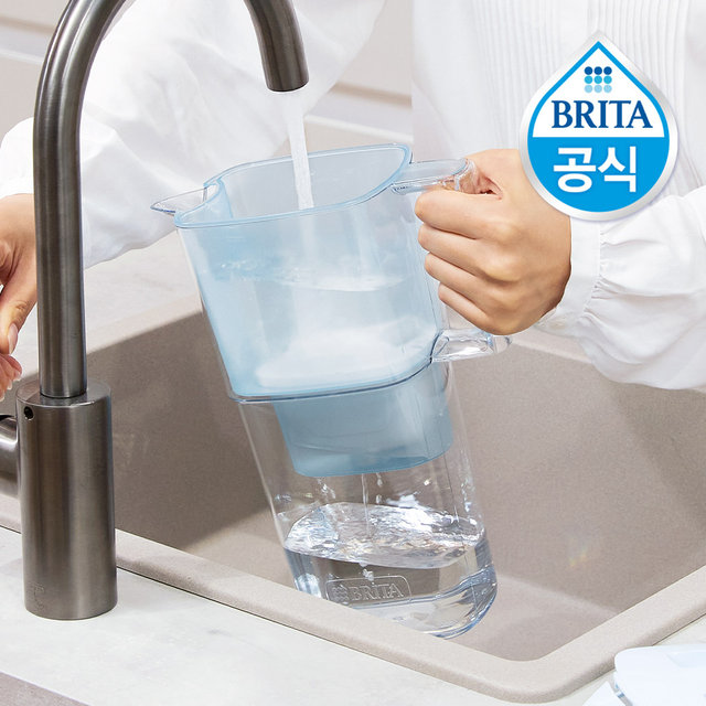 브리타 정수기 리켈리 2.2L 블루 + 기본필터 1입