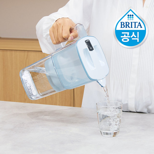 브리타 정수기 리켈리 2.2L 블루 + 기본필터 1입