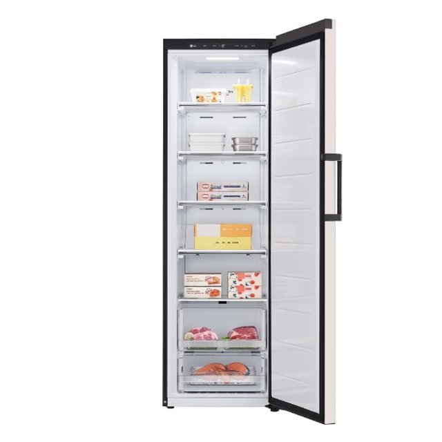 [좌핸들/좌오픈]오브제컬렉션 김치냉장고 스탠드형 Z323MEF (324L, 메탈, 베이지, 1등급)