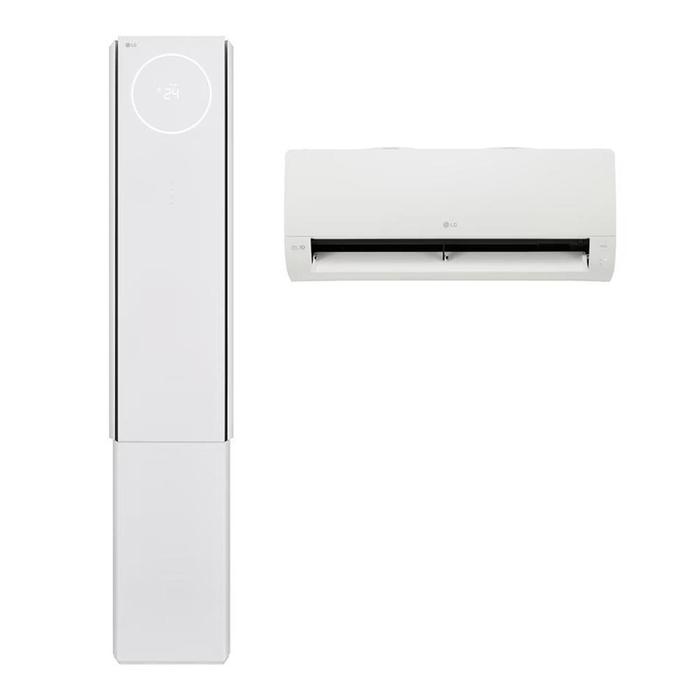 [구독] LG전자 오브제 휘센뷰1 일반배관 2in1에어컨 FQ18FV3EB2 냉방58.5㎡+18.7㎡ 실외기포함 전국기본설치 포함 의무60개월