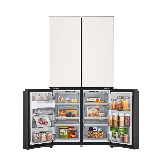 LG 디오스 AI 오브제컬렉션 더블매직스페이스 4도어 냉장고 M876GBB232.AKOR [871L,베이지] 