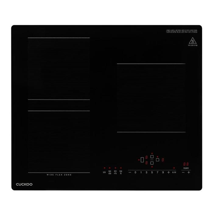 [구독] 쿠쿠전자 3구 인덕션 스탠딩 CIR-F302FB 150mm / 무광글라스 / 와이드플렉스존 의무36개월